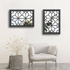 Wocred Set of 2 Rectangular Wall Mirror, Gorgeous Rustic Farmhouse Accent Mirror - Image 2