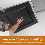 WOWSTAR 12-Pack 24"x24" Drop Ceiling Tiles, Waterproof Glue up Ceiling Panels - Image 7