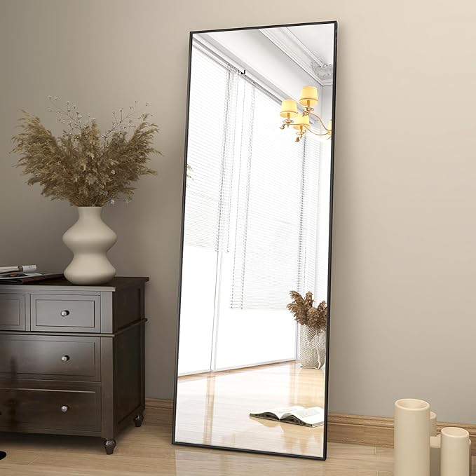 BEAUTYPEAK Full Length Mirror 64"x21" Nano Glass, Standing Rectangle Floor - Image 5
