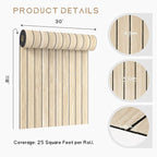 VEELIKE Large Roll Wood Wall Panels 30''x118'' White Oak Wood Slat Peel and - Image 8