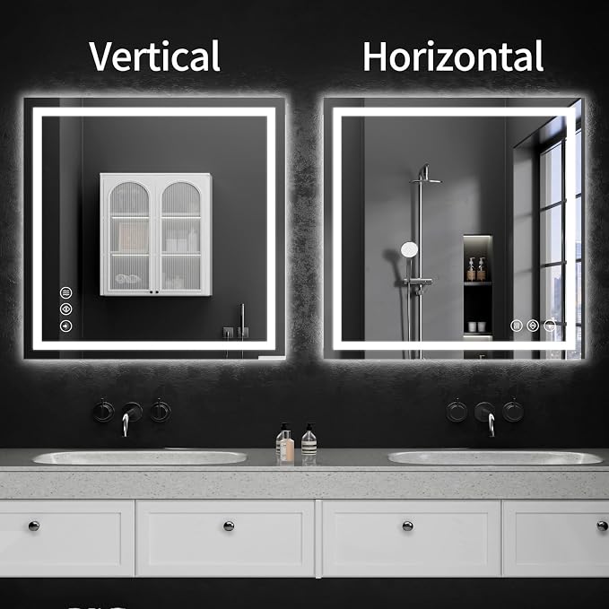 30"x30" LED Bathroom Mirror - Image 9
