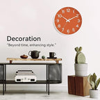 Roymnie Wall Clock, Silent Wall Clocks Battery Operated 8 Inch-Modern Non - Image 5