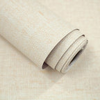 Grasscloth Peel and Stick Wallpaper Beige Contact Paper 15.7inch x 393.7inch by lenify