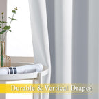 NICETOWN Patio Door Curtain Room Darkening Drapes, Grommet Top Light Blocking - Image 4