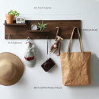 Wooden Pegboard Modular Display Organization Storage Wall Hooks Shelf 15.2in x - Image 2