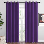 NICETOWN Purple Blackout Curtains 86 inches Long, Niose Reducing and Thermal by NICETOWN