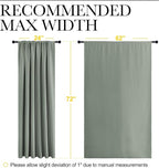 NICETOWN 2 Panels Blackout Curtains, Rod Pocket Window Curtains Room Darkning - Image 6