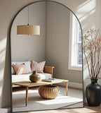 Prywot Full Length Mirror, Oversized 81"x41" Arched-Top Floor Mirror, Free - Image 2