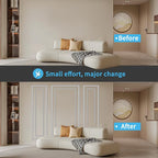Art3d Premade Bilinear Frame Accent Molding Set, Pre-Cut Decorative Wainscoting - Image 2