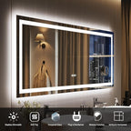 LED Bathroom Mirror 60 x 24 inch, Lighted Bathroom Vanity Mirror - Image 7
