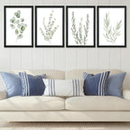 YWJKWLGS Botanical Watercolor Prints Sign Sage Green Eucalyptus Wall Decor - Image 2
