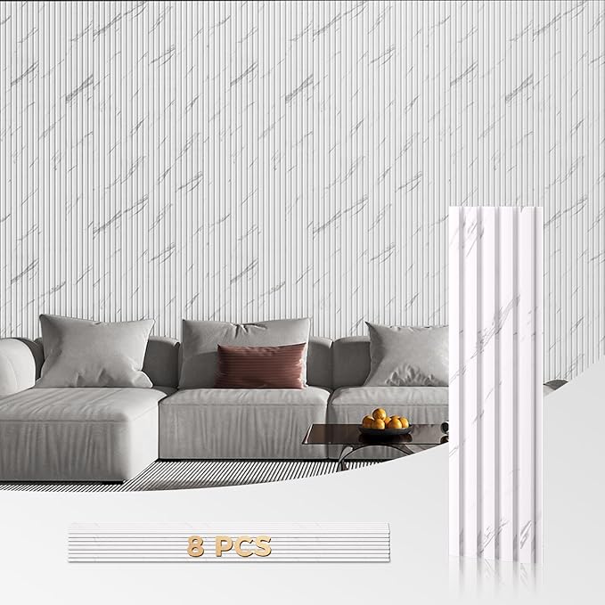 OUZUGIE WPC Acoustic Slat Wall Paneling, Living Room, TV Background, Study Room - Image 9
