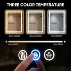 Antok 32"x 40" LED Bathroom Mirror - Image 4