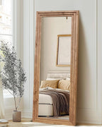 Full Length Mirror 65"x24" Solid Wood Frame Floor Large Mirror - Image 4