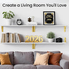 BAYKA Wall Shelves for Bedroom Decor, Floating Wall Shelf for Living Room - Image 3