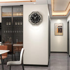 Modern Wall Clocks for Living Room Decor 12in Black Wall Clock Silent - Image 2