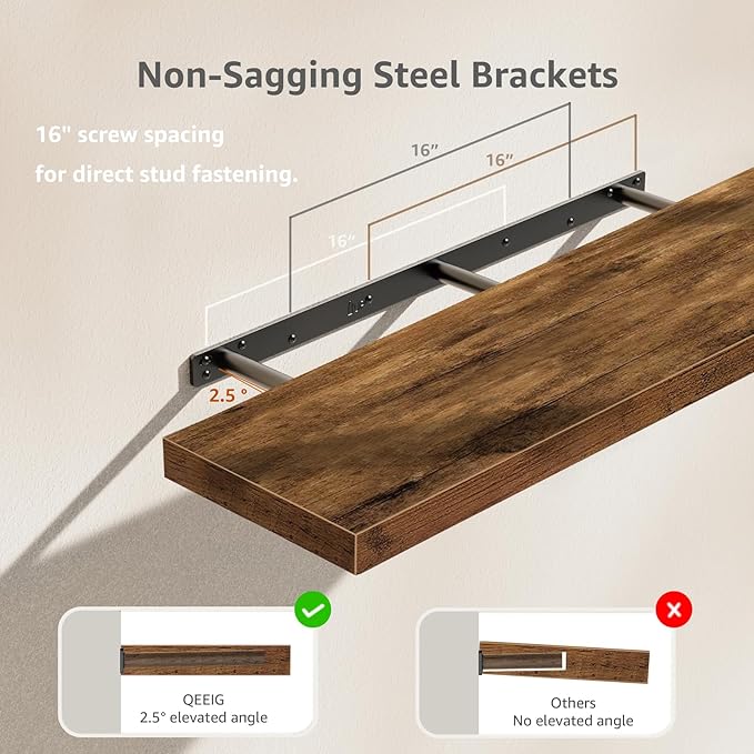 QEEIG Floating Shelves for Wall 35.4" Long - Image 4