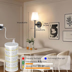 Battery Operated Wall Sconces Set Of 2, Wireless Battery Wall Light - Image 9