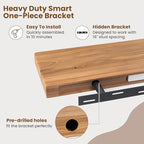 Floating Shelves for Wall, Round Edge Wall Shelves - Image 6