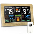 Newentor Weather Station Wireless Indoor Outdoor Thermometer, Color Display by Newentor