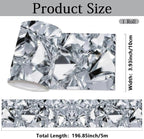 Diamond Wallpaper Border Peel and Stick 196.9 x 3.9 Inch Wall Border Trim - Image 2