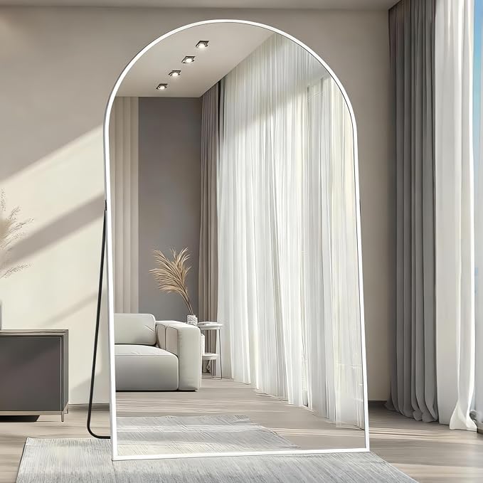 Dewfig Arched Full Length Mirror, Oversized Full Body Mirrors - Image 2
