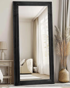 Full Length Mirror 76"x34" Solid Wood Frame Floor Large Mirror - Image 6
