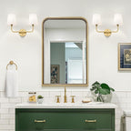 MOKATNG Bathroom Light Fixtures, 2-Light Brushed Gold Vanity Lights, Bathroom - Image 3