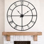 32 Inch Large Wall Clock for Living Room Decor – Easy-Assembly Silent by WallClockDecor