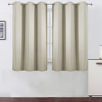 LEMOMO Light Beige Thermal Blackout Curtains/38 x 54 Inch/Set of 2 Panels Room by Lemomo