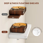 Vivelove White Floating Shelves Over Toilet, 24/36/48/55 Inch X 12 Deep Shelves - Image 4
