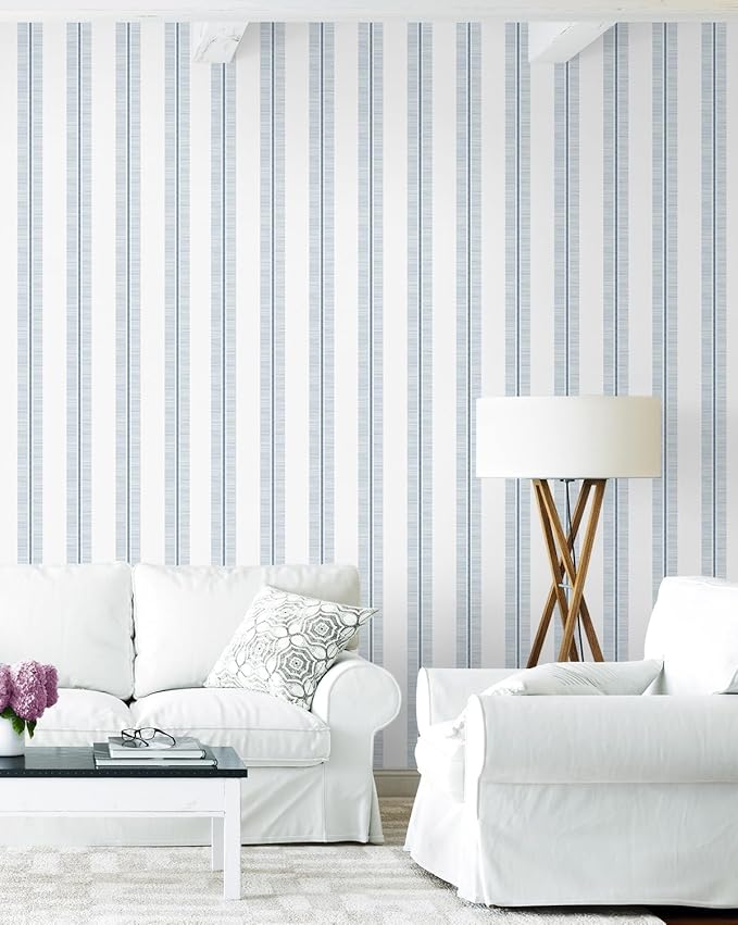 NextWall Beach Towel Stripe Peel and Stick Wallpaper - Image 3