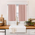 RYB HOME 100% Blackout Basement Curtains 36 inches Long, Heat & UV Blocking by RYBHOME