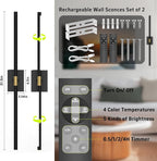 iThird Battery Operated Wall Sconces Set of 2: 10000mAh Rechargeable Wall Lights - Image 2