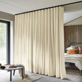 MaKefeile Room Divider Curtains Total Blackout Privacy Curtain Panel Room by Makefeileshade