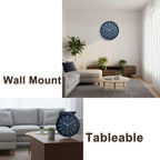 zyzamay Modern Wall Clock, 12 Inch Round Bright Colorful 3D Wall Clocks - Image 2