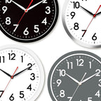 AKCISOT Wall Clock Modern Black Silent Non Ticking Wall Clocks Battery Operated - Image 5