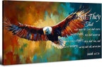 Christian Eagle Wall Art Isaiah 40 31 Poster Bible Verse Wall Decor by HOME