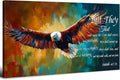 Christian Wall Art Eagle Decor Isaiah 40 31 Wall Art Bible Verse Wall Decor by HOME