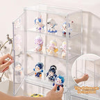 3 Tier Clear Display Case for Figures, Wall-Mounted Acrylic Storage Organizer - Image 6