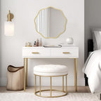 WallBeyond Round Wavy Mirror for Wall Decorative 20 inch, Modern Round Mirror - Image 4