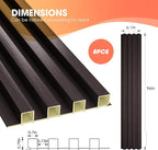 OUZUGIE WPC Acoustic Slat Wall Paneling, Living Room, TV Background, Study Room - Image 3