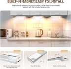 6 Pack Under Cabinet Lights Wireless, 40 LED Motion Sensor Light Indoor - Image 6