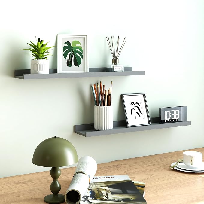 Floating Shelves for Wall Decor, Long Wall Mounted Storage Shelf for Bedroom - Image 2