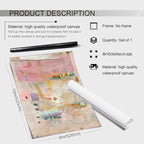 Medpol Abstract Modern Watercolor Painting Wall Art Trendy Vibrant Pastel - Image 2