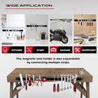 SEDY Magnetic Tool Holder Storage Organizer: 7-Piece Garage Wall Mount Rack - Image 7