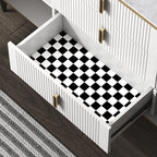 Modern Peel and Stick Wallpaper Black and White Mosaic Checkered Contact Paper - Image 4