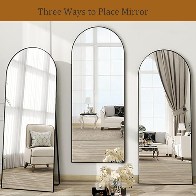 Dewfig Full Length Mirror, Large Floor Mirrors - Image 6