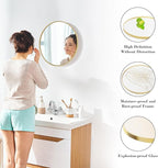 NEWBULIG Round Bathroom Mirror for Over Sink, 20 Inch Wall Mount Vanity Circle - Image 4