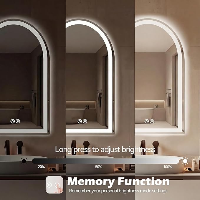 Sweetcrispy 20"×28" LED Bathroom Mirror - Image 6